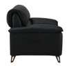 Eilene - Top Grain Leather Chair - Black Eilene - Top Grain Leather Chair - Black