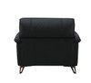 Eilene - Top Grain Leather Chair - Black Eilene - Top Grain Leather Chair - Black