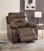 Aashi - Leather Gel Match Recliner Chair - Brown Aashi - Leather Gel Match Recliner Chair - Brown