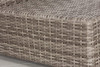Outdoor Ottoman With Cushion - Gray