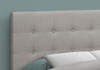 Full Size Bed Headboard Only, Upholstered, Transitional - Gray Full Size Bed Headboard Only, Upholstered, Transitional - Gray