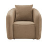 Keith - Chenille Chair With 1 Matching Color Toss Pillows