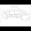 Ava - Mid Century Corner Sectional Sofa Handcrafted