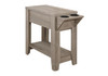 Accent Side Table, Storage, Lamp, Transitional Space-Saving Design