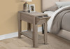 Accent Side Table, Storage, Lamp, Transitional Space-Saving Design