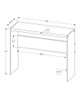 Accent Console Table For Entryway, Glossy Spacious Surface