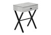 Accent Side X Table, Storage Drawer, Contemporary & Modern Accent Side X Table, Storage Drawer, Contemporary & Modern