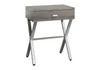 Accent Side X Table, Storage Drawer, Contemporary & Modern