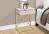 Accent Side Table, Storage Drawer, Spacious Tabletop, Contemporary & Modern