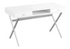 Computer Desk For Home Office, Laptop, Storage Drawers, Glossy Contemporary & Modern