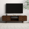 Alexa - Mid-Century Modern Style TV Stand - Dark Brown / Wood Alexa - Mid-Century Modern Style TV Stand - Dark Brown / Wood