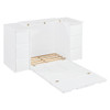 Murphy Bed With Drawers, Cabinets, And USB Ports