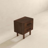 Logan - Mid-Century Modern Nightsd Bed Side Tables With 2 Drawers - Brown