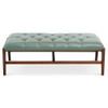 Hera - Bench With Buttons - Antique Green / Light Sage Green Hera - Bench With Buttons - Antique Green / Light Sage Green