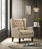 Irwin - Linen Button Tufted Wingback Chair Irwin - Linen Button Tufted Wingback Chair