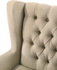 Irwin - Linen Button Tufted Wingback Chair