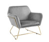 Keira - Velvet Accent Chair With Metal Base Keira - Velvet Accent Chair With Metal Base