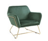 Keira - Velvet Accent Chair With Metal Base Keira - Velvet Accent Chair With Metal Base