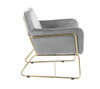 Keira - Velvet Accent Chair With Metal Base Keira - Velvet Accent Chair With Metal Base