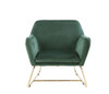 Keira - Velvet Accent Chair With Metal Base Keira - Velvet Accent Chair With Metal Base