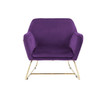 Keira - Velvet Accent Chair With Metal Base Keira - Velvet Accent Chair With Metal Base