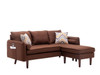 Mia - Sectional Sofa Chaise With USB Charger And Pillows Mia - Sectional Sofa Chaise With USB Charger And Pillows