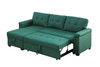 Lucca - Linen Reversible Sleeper Sectional Sofa With Storage Chaise