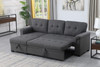 Lucca - Linen Reversible Sleeper Sectional Sofa With Storage Chaise