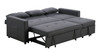 Zoey - Linen Convertible Sleeper Sofa With Side Pocket