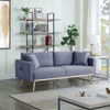 Easton - Linen Fabric Sofa With USB Charging Ports Pockets And Pillows Easton - Linen Fabric Sofa With USB Charging Ports Pockets And Pillows