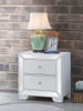 Nightstand Contemporary - Silver Champagne
