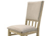 Brutus - Wide Contemporary Fabric Dining Chair (Set of 2) - Reclaimed Wheat