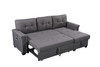 Nathan - Reversible Sleeper Sectional Sofa With Storage Chaise, USB Charging Ports And Pocket Nathan - Reversible Sleeper Sectional Sofa With Storage Chaise, USB Charging Ports And Pocket