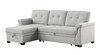 Hunter - Linen Reversible Sleeper Sectional Sofa With Storage Chaise Hunter - Linen Reversible Sleeper Sectional Sofa With Storage Chaise