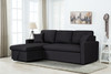 Paisley - Fabric Reversible Sleeper Sectional Sofa With Storage Chaise