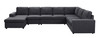 Hayden - Linen 7 Seat Reversible Modular Sectional Sofa Chaise