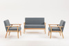 Bahamas - Loveseat And 2 Chair Living Room (Set of 3) Bahamas - Loveseat And 2 Chair Living Room (Set of 3)