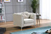 Contemporary Sloped Arm Chair