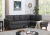 Santiago - Linen Sectional Sofa With Right Facing Chaise