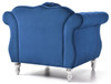 Chic Transitional Flared Arm Chair