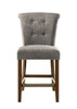 Auggie - 20.5" Fabric Counter Height Chair With Nailhead Trim