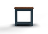 Nantucket - Side Table - Blue Denim, Whiskey