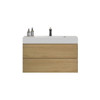 Alice - Bathroom Vanity With Sink, Large Storage Wall Mounted Floating Bathroom Vanity For Modern Bathroom