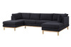 Hallie - Wide Sherpa Double Chaise U-Shape Sectional Sofa Hallie - Wide Sherpa Double Chaise U-Shape Sectional Sofa