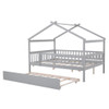 Creativity House Bed With Twin Size Trundle