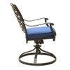 Outdoor Patio Aluminum Swivel Rocker Dining Chair With Cushion (Set of 2) Outdoor Patio Aluminum Swivel Rocker Dining Chair With Cushion (Set of 2)