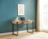 Computer Desk Writing Desk With One Drawer, Metal Legs And USB Outlet Port