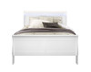 Charlston - Modern Sleigh Design Bed With LED