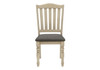 Dining Chair, Upholstered, Side, Transitional (Set of 2) - Gray