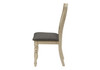Dining Chair, Upholstered, Side, Transitional (Set of 2) - Gray